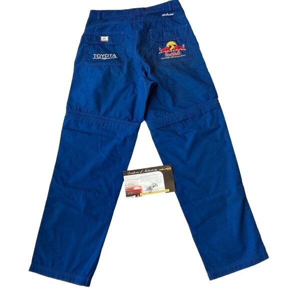 Grand Prix Cheever Racing Red Bull RACE USED Pit Crew Pants w/COA IndyCar Toyota - Picture 1 of 10
